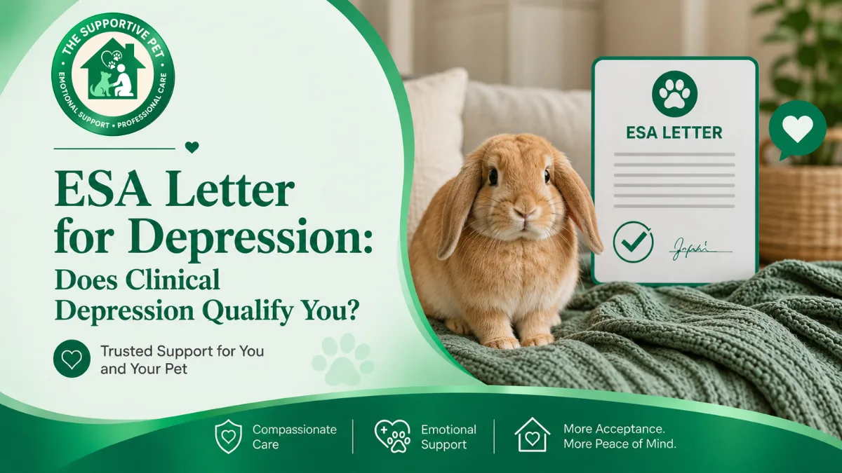 ESA Letter for Depression: Does Clinical Depression Qualify You?